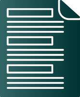 Report Glyph Gradient Icon vector
