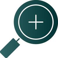 Zoom In Glyph Gradient Icon vector
