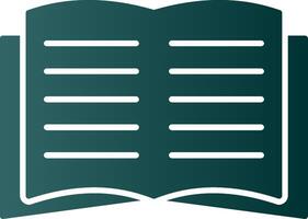 Book Glyph Gradient Icon vector