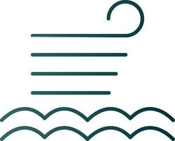 Calm Glyph Gradient Icon vector