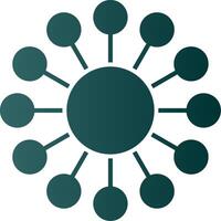Diagram Glyph Gradient Icon vector