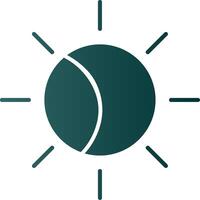 Eclipse Glyph Gradient Icon vector