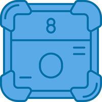 Oxygen Blue Line Filled Icon vector