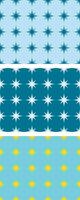 Seamless Stars Patterns Set Vector