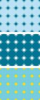 Seamless Stars Patterns Set Vector