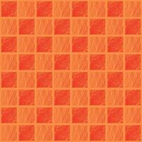 Random Red Sketched  Lines Chessboard Seamless Pattern vector