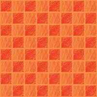 Random Red Sketched  Lines Chessboard Seamless Pattern vector