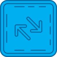 Swap Blue Line Filled Icon vector