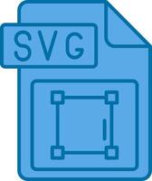 svg archivo formato azul línea lleno icono vector