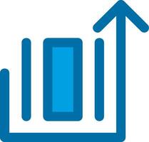 Deploy object Blue Line Filled Icon vector