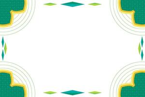 Islamic Geometric Graphic Banner Background vector