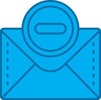 Block Blue Line Filled Icon vector