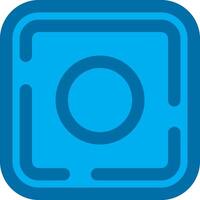 Dot Blue Line Filled Icon vector