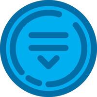 Drop Blue Line Filled Icon vector