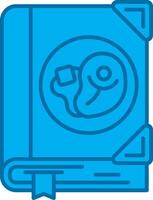 Cook Blue Line Filled Icon vector