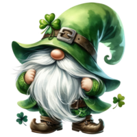 ai généré st. patrick's journée à thème gnome illustration png