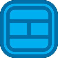 Layout Blue Line Filled Icon vector