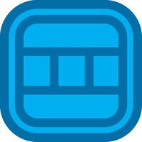 Layout Blue Line Filled Icon vector