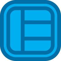 Layout Blue Line Filled Icon vector