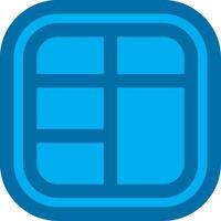 Layout Blue Line Filled Icon vector