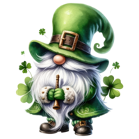 ai gegenereerd st. Patrick dag themed gnoom illustratie png