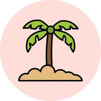 Palm Leaf Vector Icon