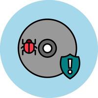 Cd Virus Vector Icon