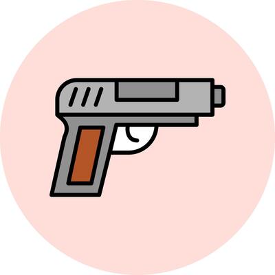 Pistol Vector Icon