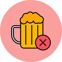 No Alcohol Vector Icon