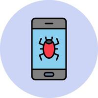 Mobile Virus Vector Icon