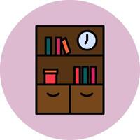 Bookshelf Vector Icon