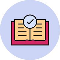 Open Book Vector Icon