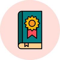 Book Medal Vector Icon