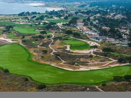 Aerial view of the gold court in California. photo