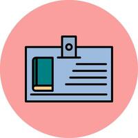 Library Card Vector Icon