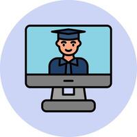 Online Learning Vector Icon