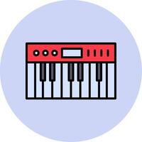 icono de vector de piano