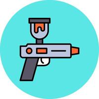 rociar pistola vector icono