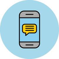 Phone Message Vector Icon