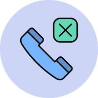 Call Rejected Vector Icon