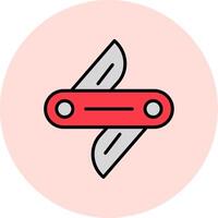 Swiss Knife Vector Icon