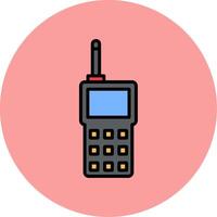 icono de vector de walkie-talkie