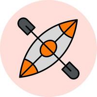 Kayak Boat Vector Icon