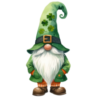ai genererad st. Patricks dag tema gnome illustration png