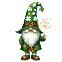 ai genererad st. Patricks dag tema gnome illustration png