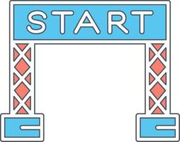 Start Line Vector Icon