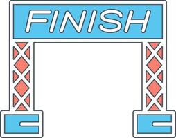 Finish Line Vector Icon