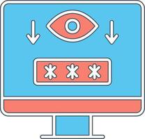 Computer Spyware Vector Icon