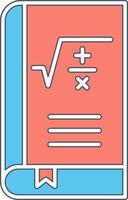 matemáticas libro vector icono