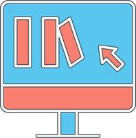 Online Book purchase Vector Icon